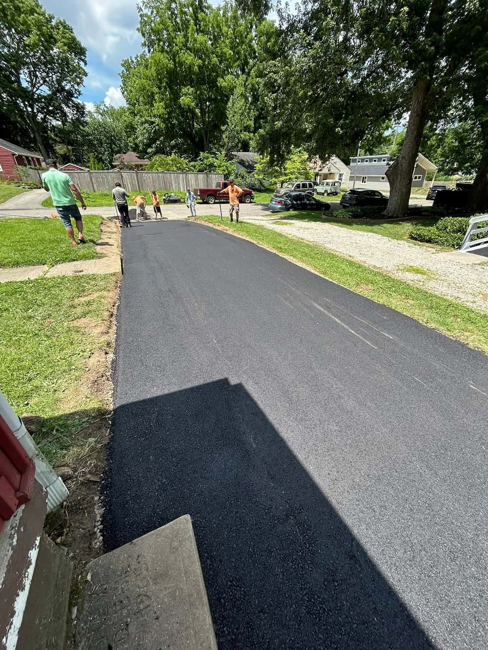 Completed paving project by C.A.P.S. Road Materials