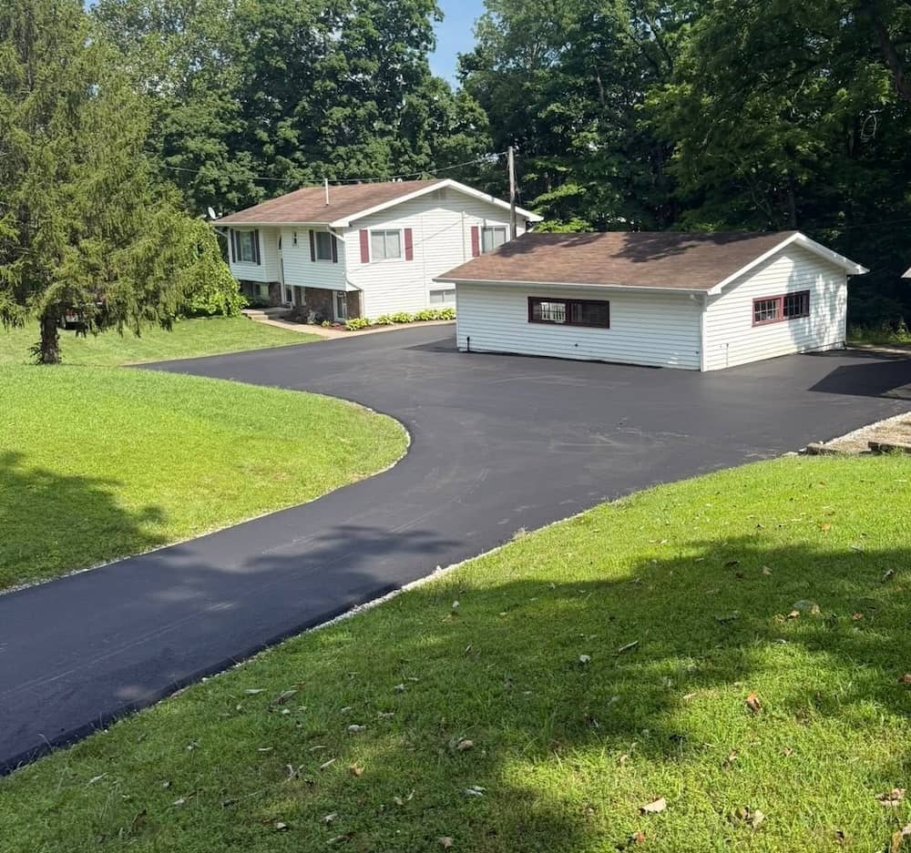 Residential Asphalt Paving after